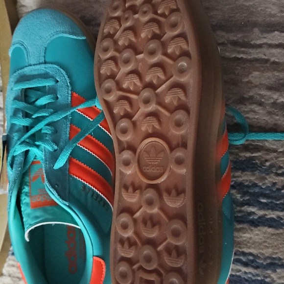 Adidas Gazelle Bold Mint/impact Orange Sz 9 - Picture 6 of 6